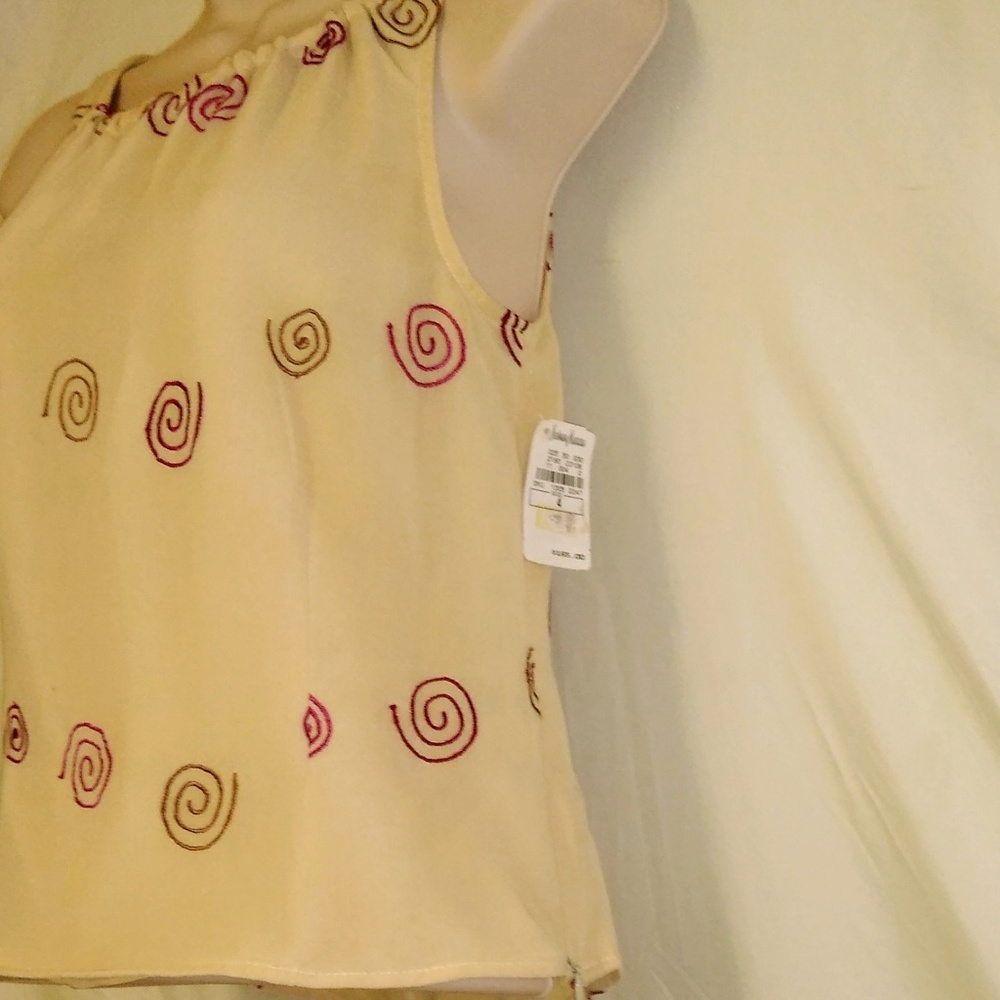 NWT TOCCA Silk Blouse Size 4 High Neck Top - Picture 5 of 6